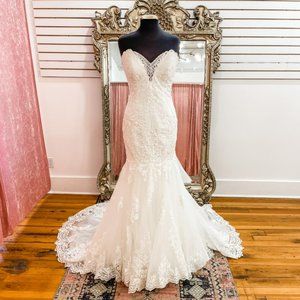 Allure 3161, New Wedding Dress, Lace Bridal Gown Size 12, White Wedding …